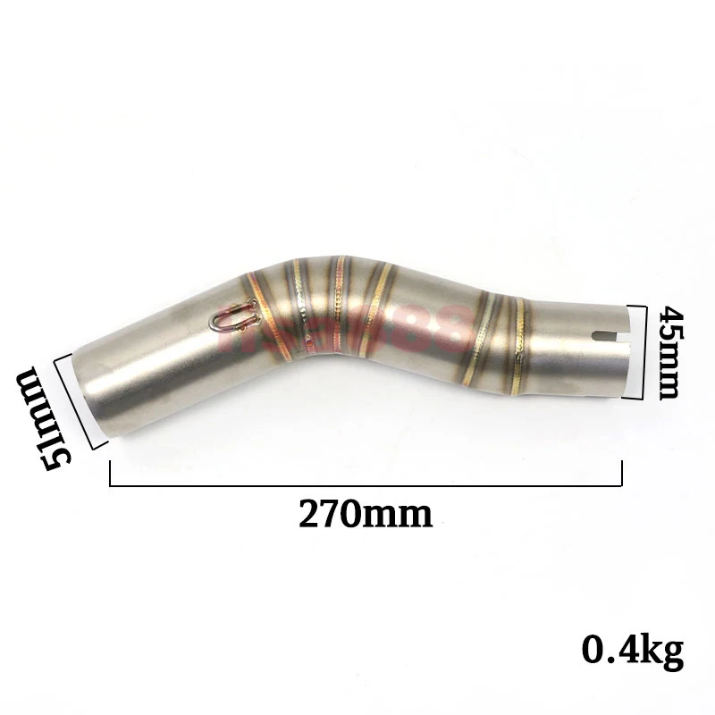 Tubo escape medio conexión Suzuki GSXR1000 2005-2006 - imagen 2