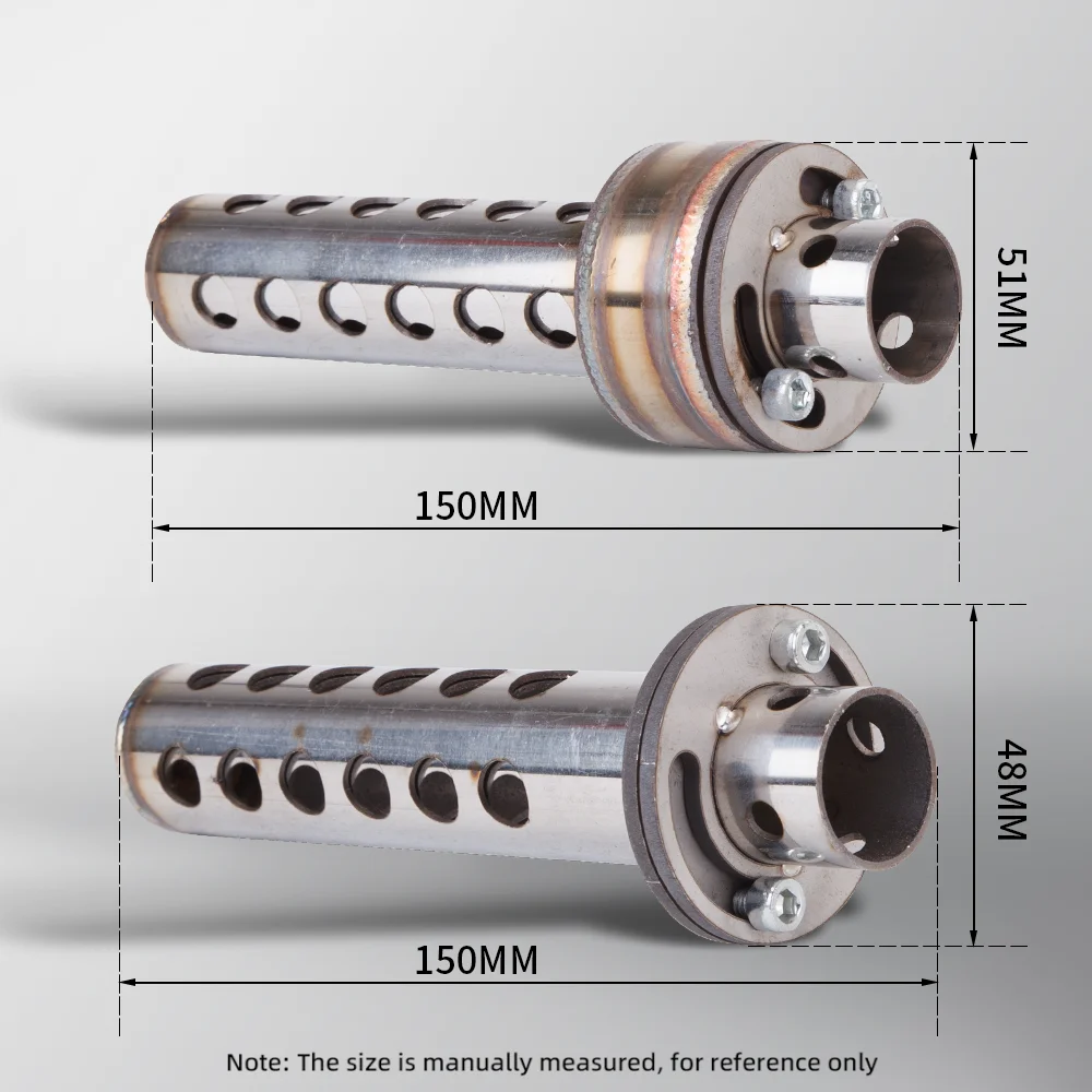 Universal 51mm/48mm ajustable escape de motocicleta DB Killer silenciador eliminador de sonido