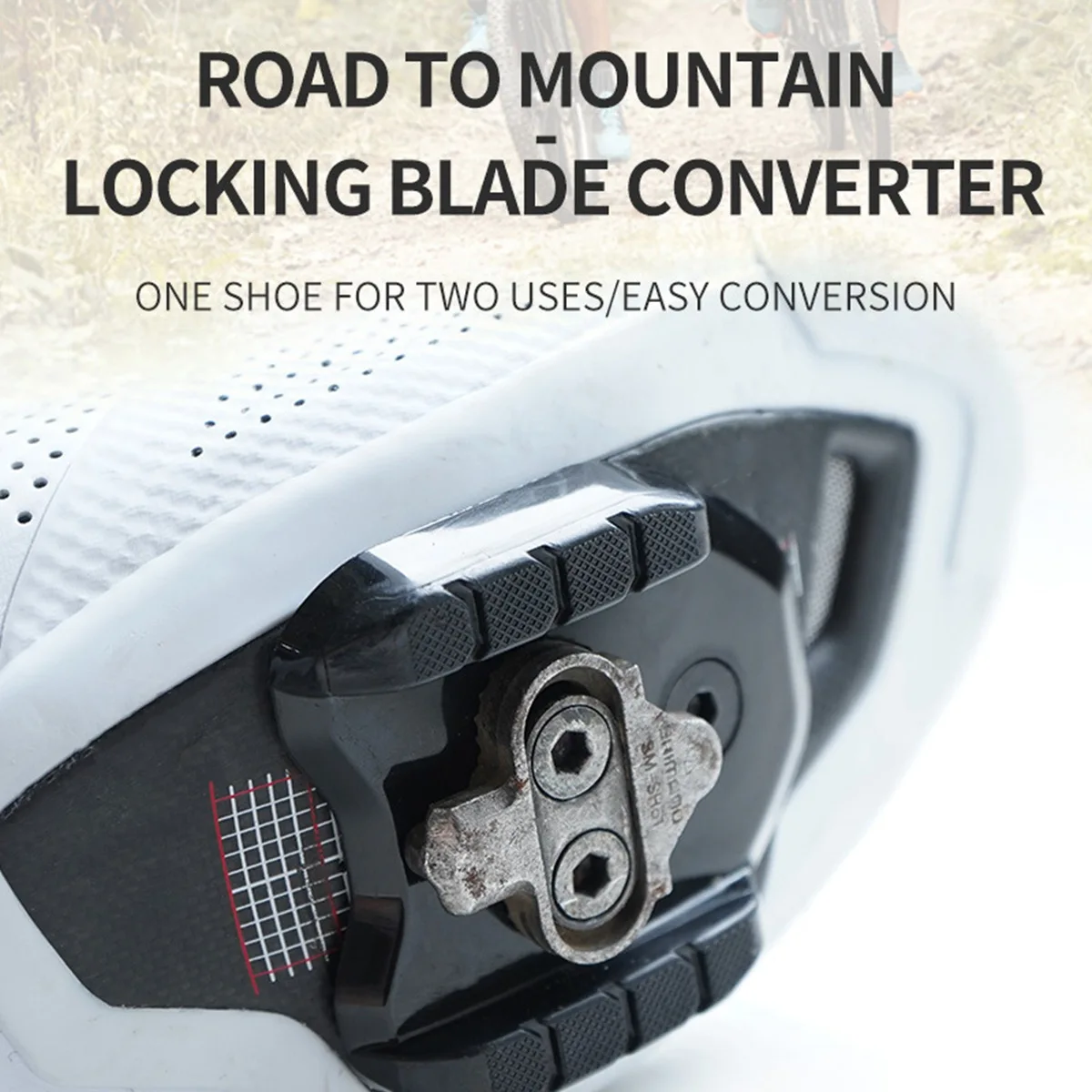 Adaptador calas SPD para pedal bloqueo bicicleta doble uso - imagen 3