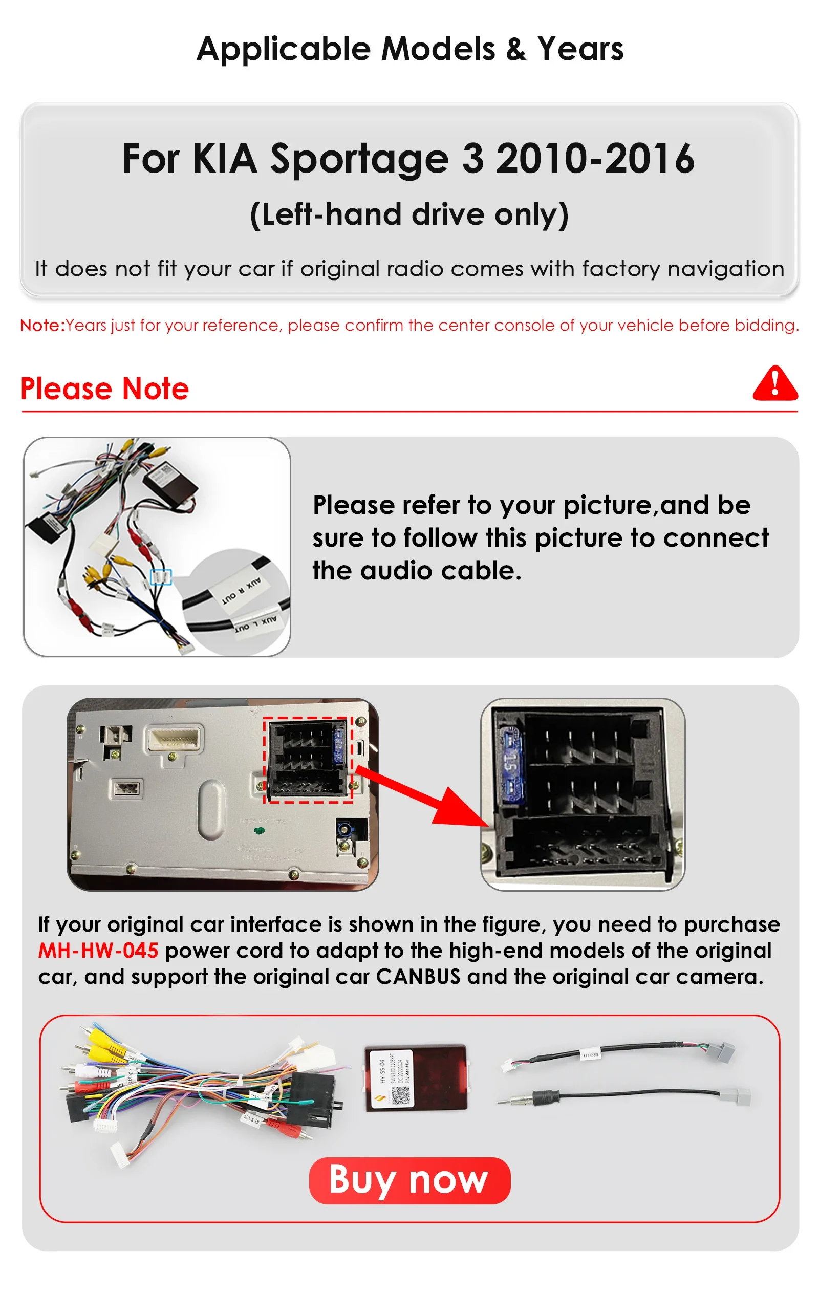 Autorradio Android Hizpo 9,7″ con CarPlay para Kia Sportage III - imagen 4