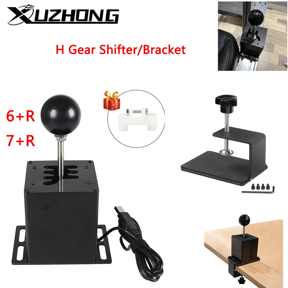 Palanca de cambios H + soporte freno mano Logitech Thrustmaster