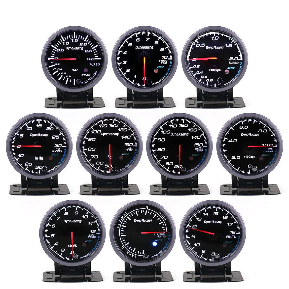 Reloj multifunción para coche: turbo, aceite, agua y voltaje