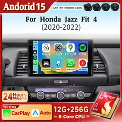 Autorradio 2DIN Android 15 con CarPlay para Honda Jazz IV (2020-2022)
