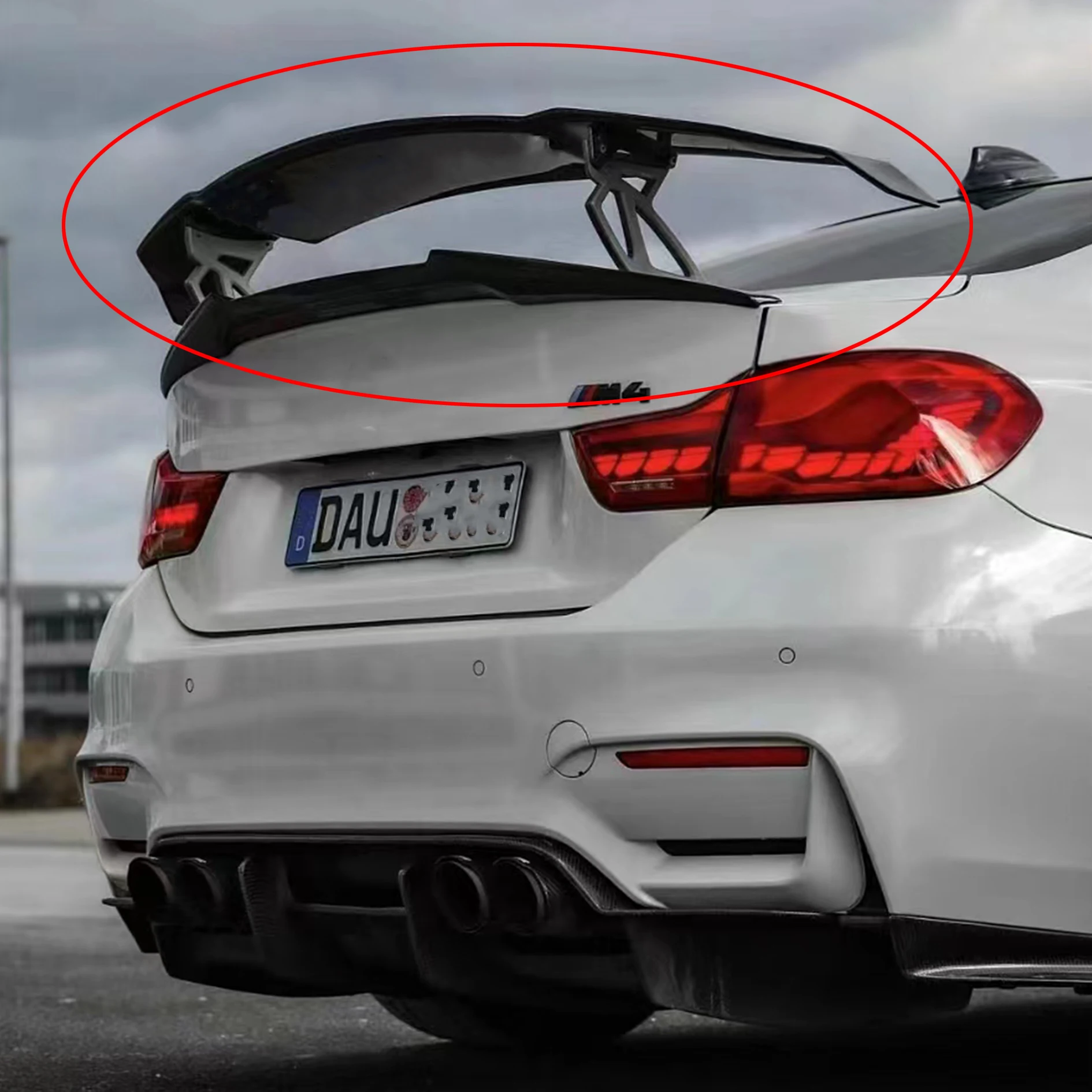 Alerón de maletero trasero compatible con Audi, BMW, Toyota y más