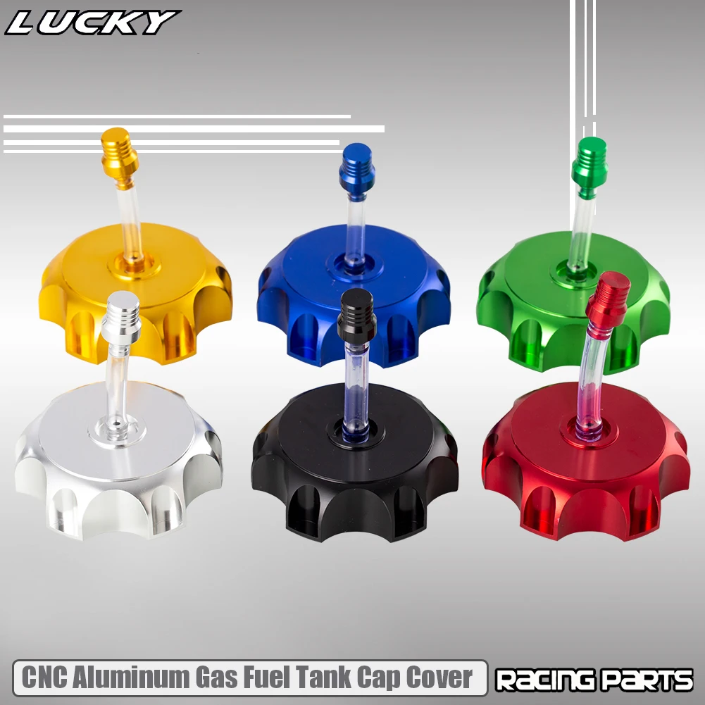 Tapa de tanque de combustible de Gas de aluminio CNC, cubierta para Kayo Bse chino CRF TTR KLX 110 50 70 90 125 140 150 160 190 CC, piezas de Dirt Pit Bike - imagen 3