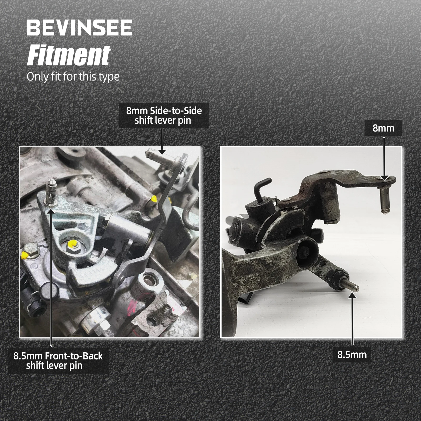 BEVINSEE Bujes del cable de cambio MQ250 para VW Golf 5 GTI - imagen 5