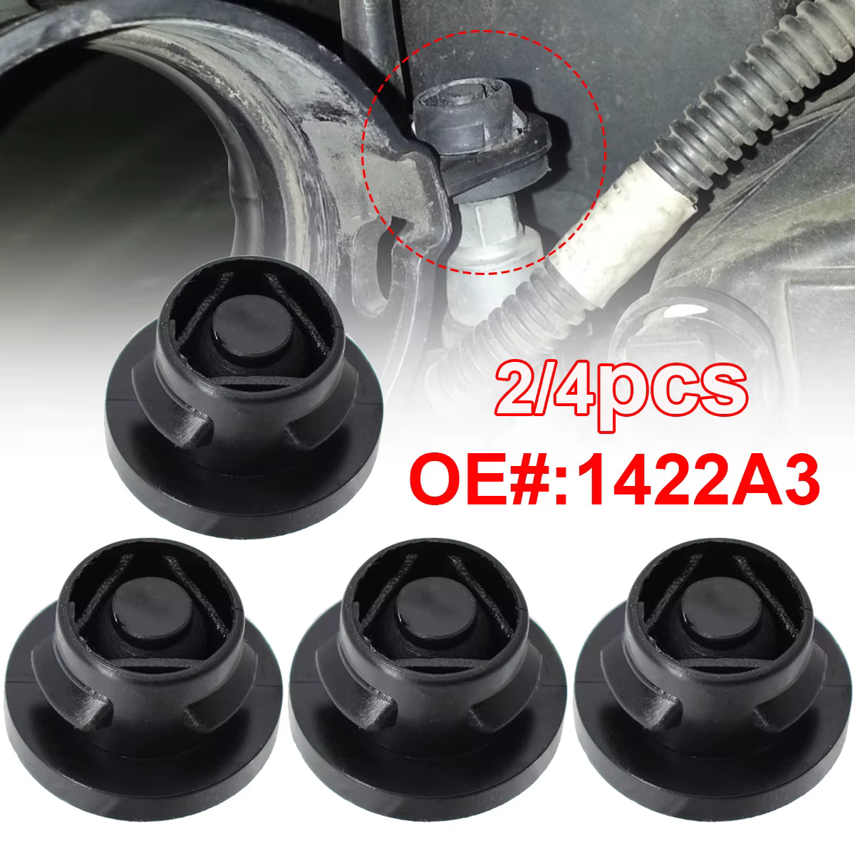 Goma de soporte del filtro de aire 1422A3 para Citroën y Peugeot HDi