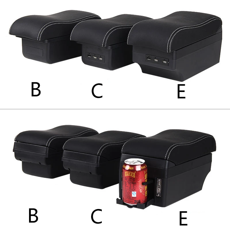 Reposabrazos Skoda Fabia 2 con caja de almacenamiento USB consola - imagen 2