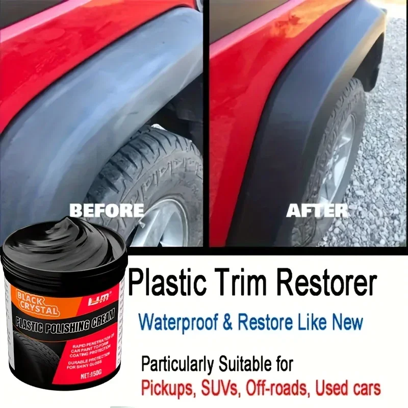 Pasta reparadora parachoques coche – restaura plástico y efecto negro