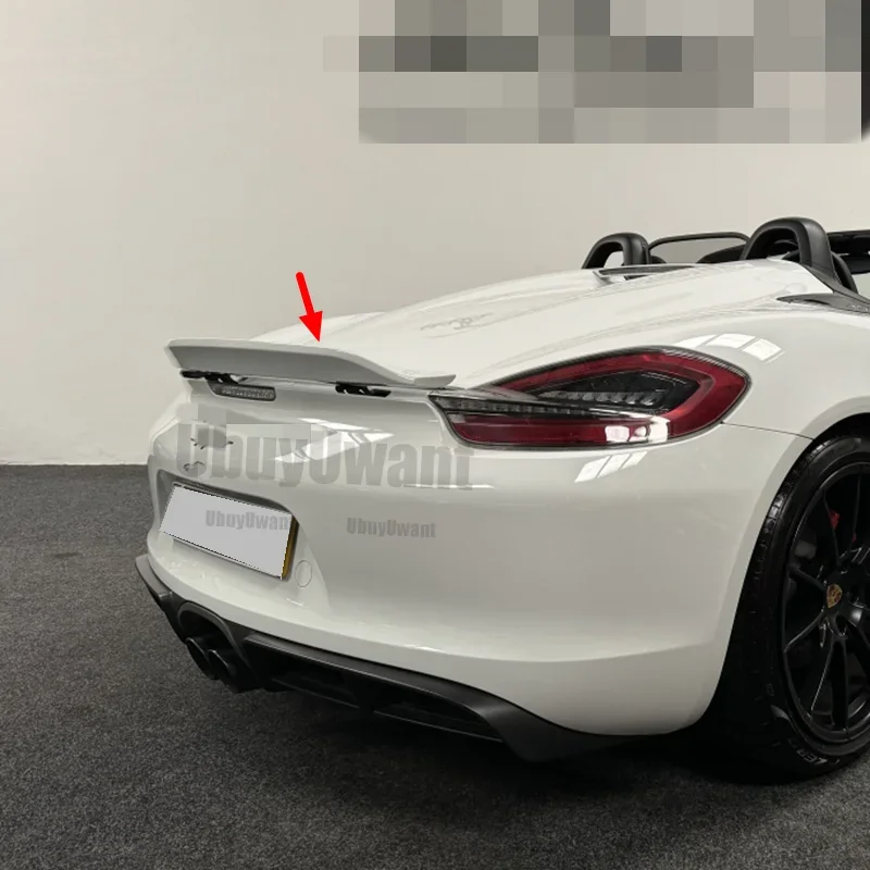 Alerón Trasero Porsche Boxster 981 Fibra Carbono Negro 2013-2016 - imagen 2