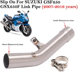 Tubo escape intermedio modificado para Suzuki GSF 650 1250 Bandit GSX650F