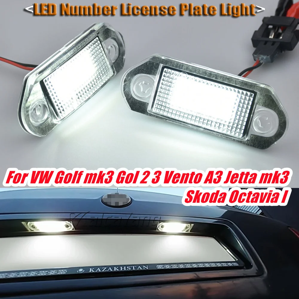 Lámpara LED de matrícula blanca para VW Golf 3 Vento Jetta Gol - imagen 5