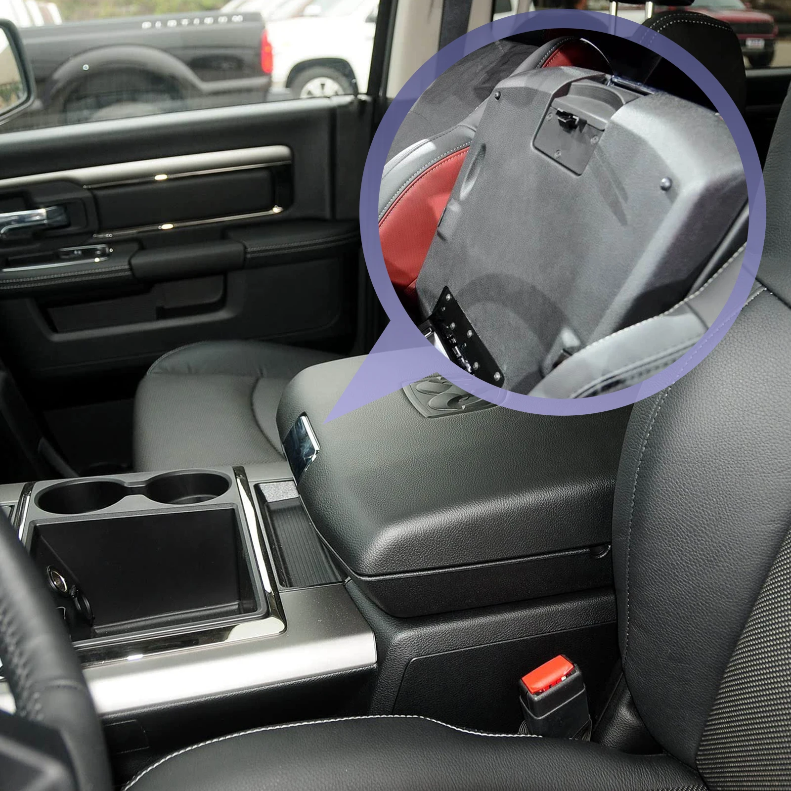 5RQ83TX7AC Reposabrazos pestillo perilla–Dodge Ram 1500/5500 2013-2018 - imagen 5