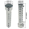 2x Silver Long 35mm