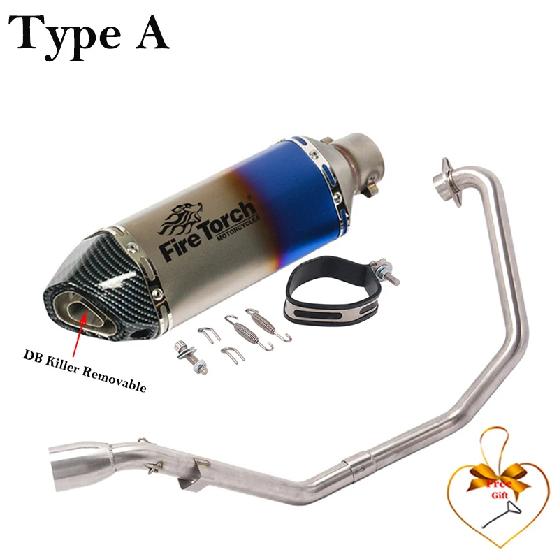 Slip-on escape Yamaha FZS150 sistema completo con DB Killer - imagen 2