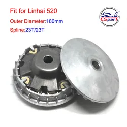 Variador 23T de 180 mm para Linhai 520, 550 y 600 ATV/UTV