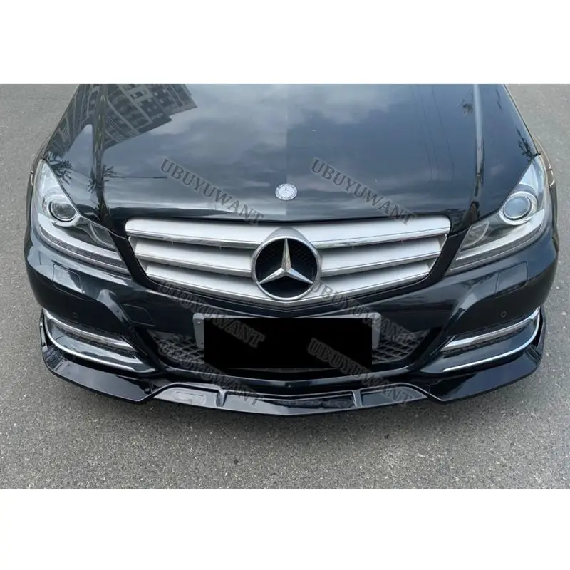 Alerón delantero Mercedes Clase C W204 con labio y divisores - imagen 5