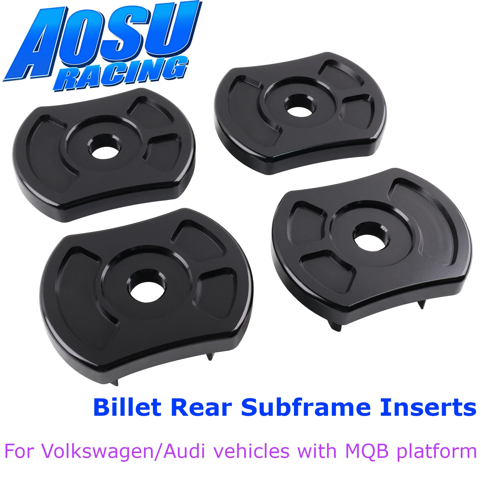 Insertos de aluminio para subchasis trasero – Golf GTI MK7/Audi A3