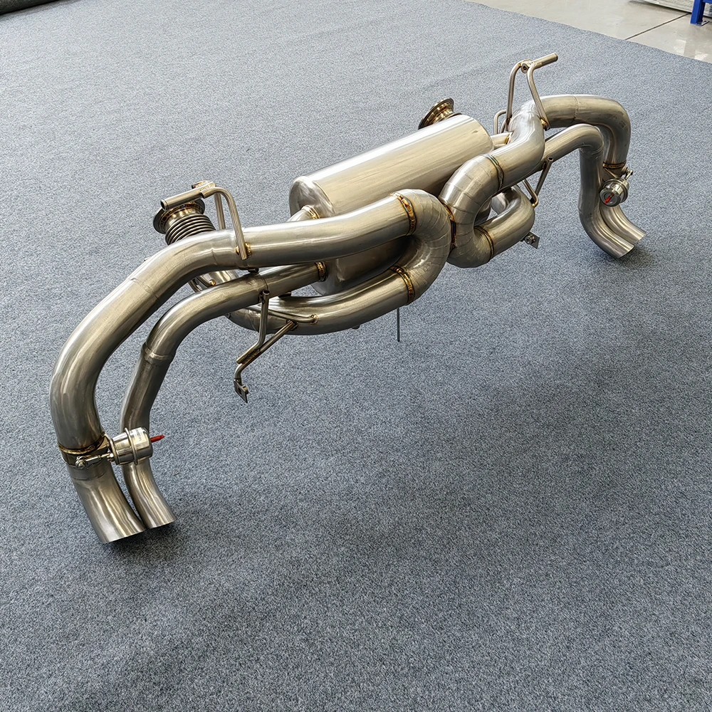 Escape Catback Titanio Audi R8 V10 Válvula Automática - imagen 4