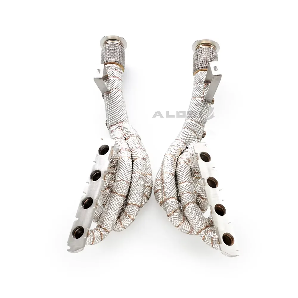 Bajante aislado acero inoxidable para Audi R8 V8 4.2 2008-2020 - imagen 2