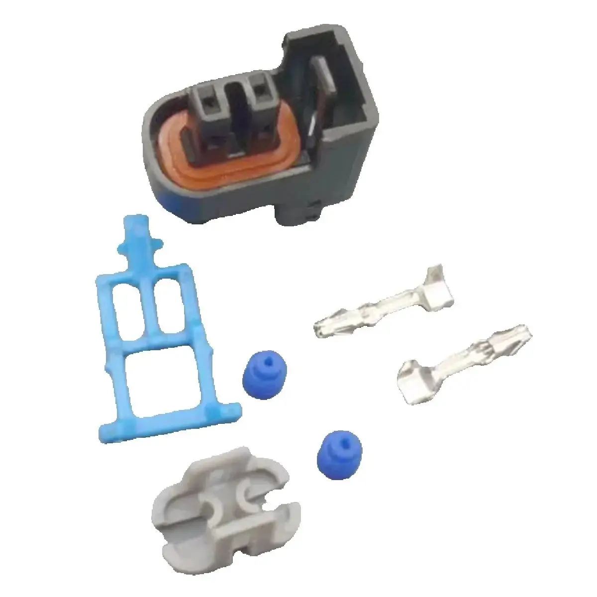 Conector de boquilla para inyector de combustible