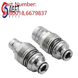 Acoplador de cara plana AEF3-6680018 Bobcat skid steer
