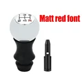 Matt red font