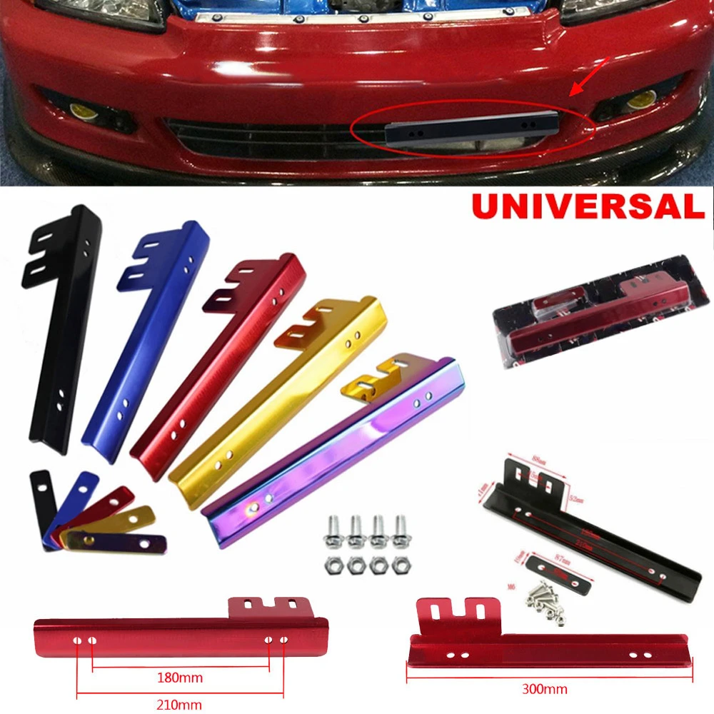 Marco de matrícula universal ajustable – delante y trasera