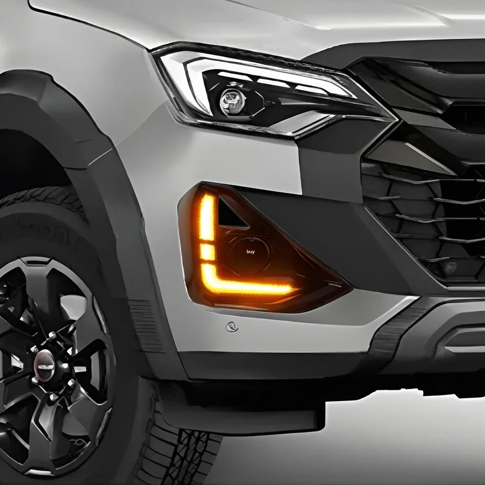 Conjunto DRL de coche para Isuzu D-MAX 2024, actualización de parachoques delantero, luz LED de circulación diurna dinámica de alta calidad, accesorios para automóviles - imagen 4