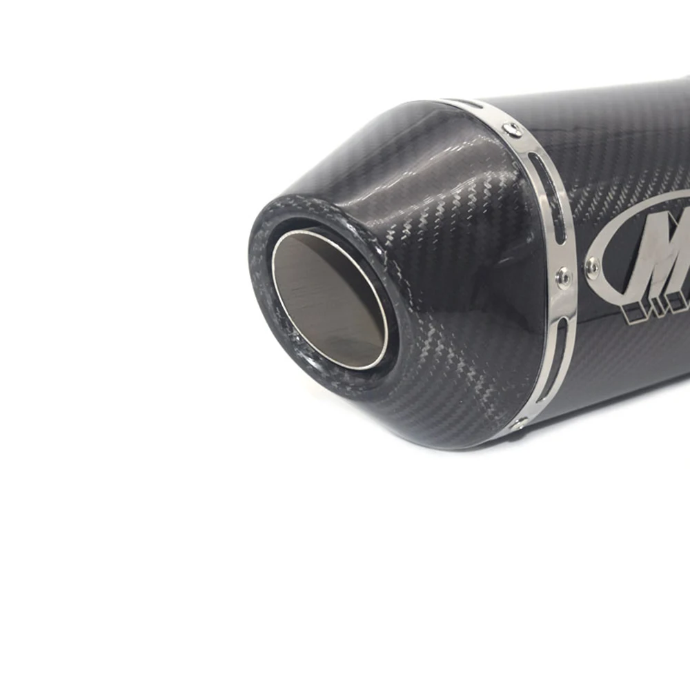 M4 silenciador de escape fibra carbono GSX250 ZX10R ZX6R MT07 - imagen 4
