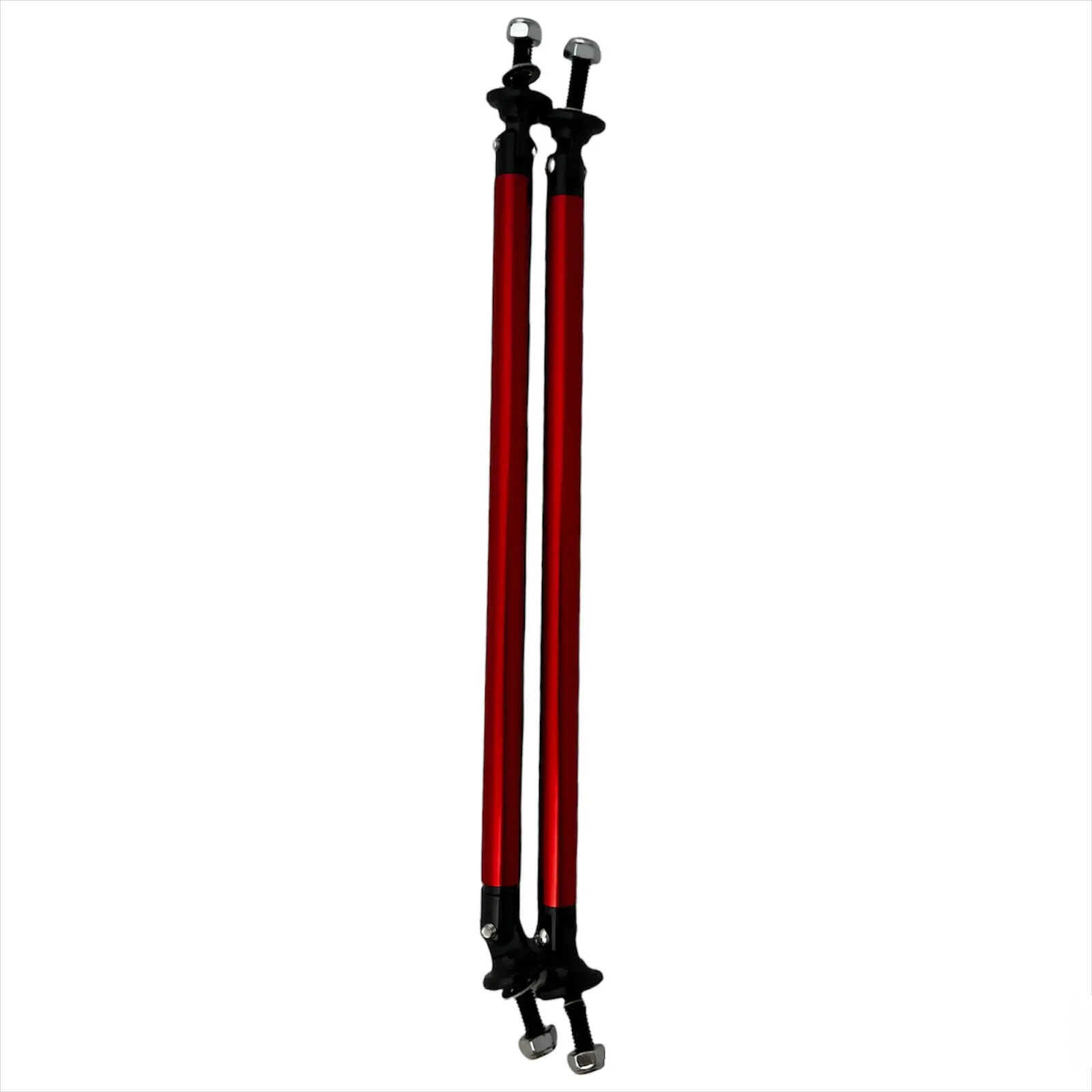 Barras de soporte ajustables para labio delantero universal rojas - imagen 4