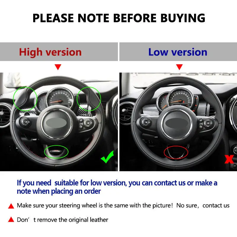 Funda Volante Cuero Real Compatible Mini Cooper F54-F60 - imagen 5