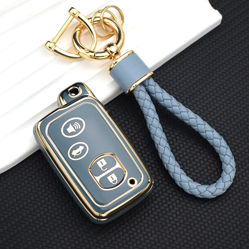Funda llave de coche TPU para Toyota y Subaru con soporte llavero - imagen 4