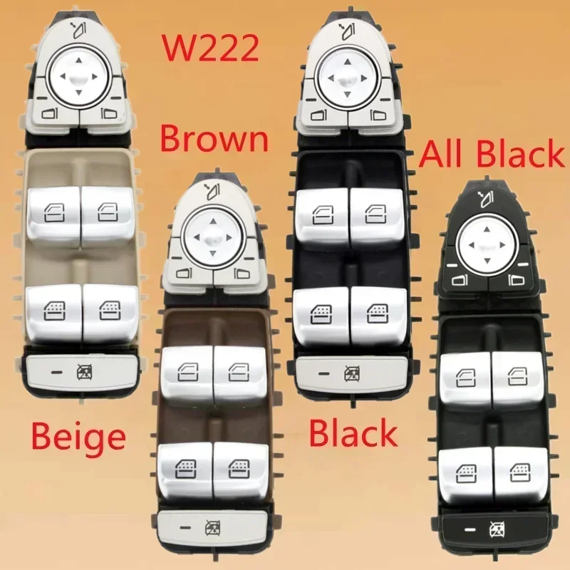 2229052004 Interruptor elevalunas principal Mercedes-Benz Clase S W222