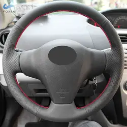 Funda de volante en cuero perforado para Toyota RAV4, Yaris y Vios