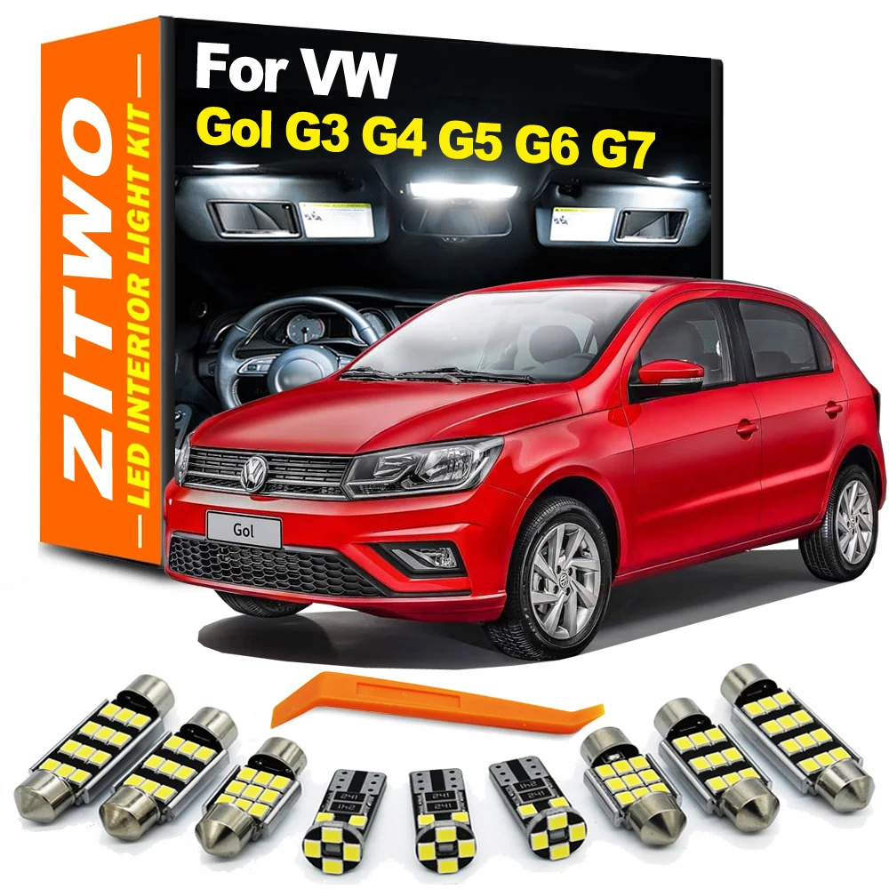ZITWO Kit 13 bombillas LED interior VW Gol G3-G7 1999-2023 accesorios