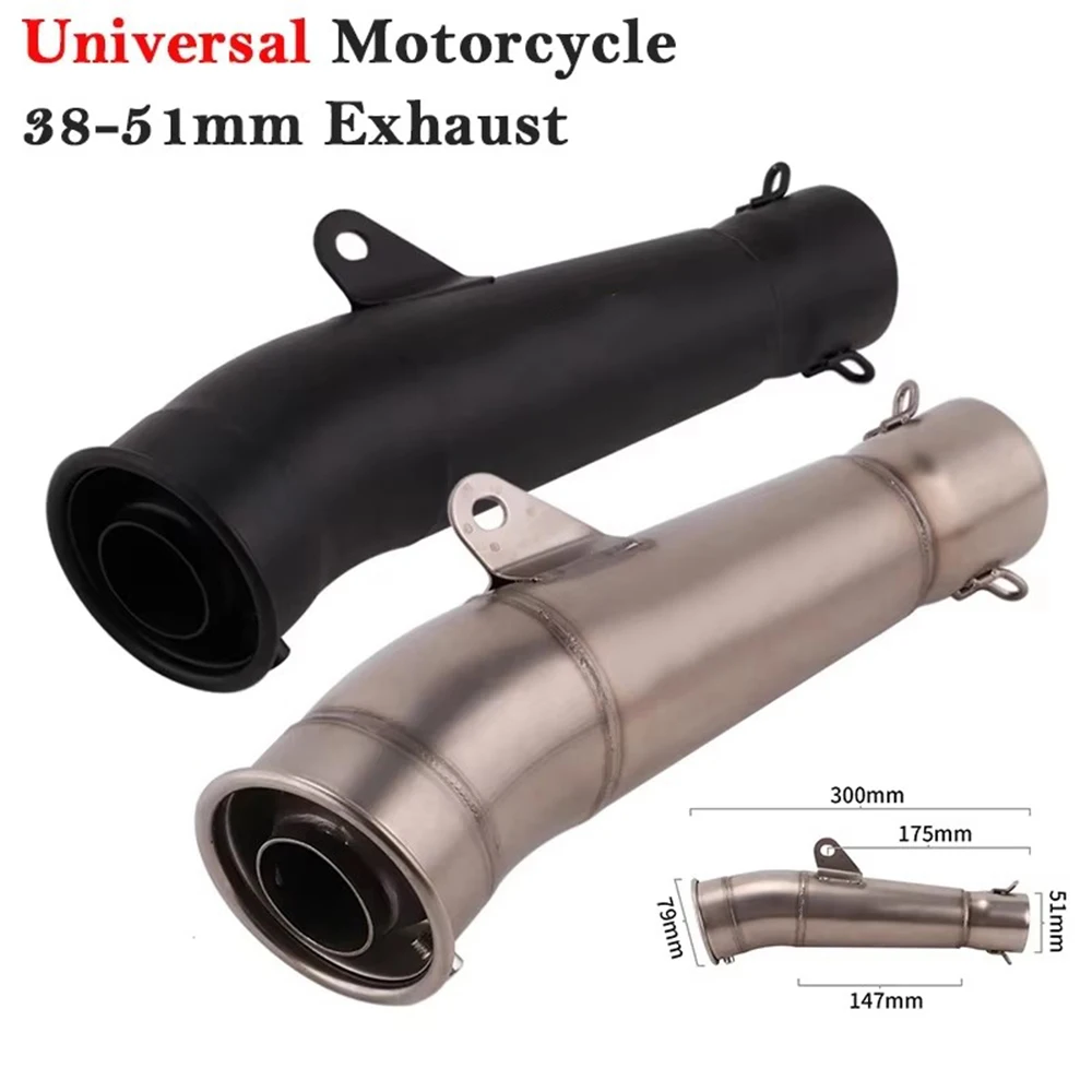 Silenciador GP universal 51 mm con DB Killer extraíble para moto