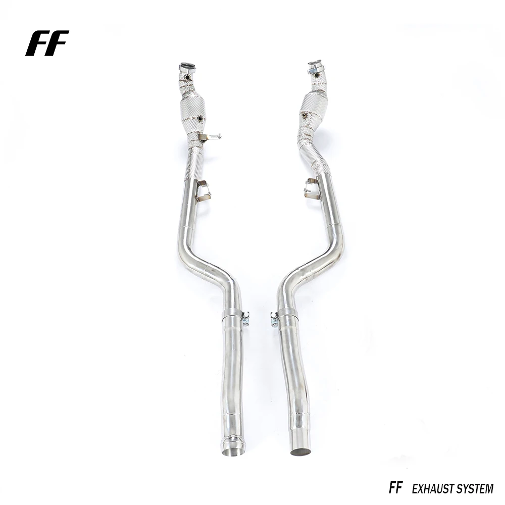 Tubo de escape para Mercedes-Benz CLS63 AMG - Tubo de bajada sin gato de acero inoxidable - imagen 2