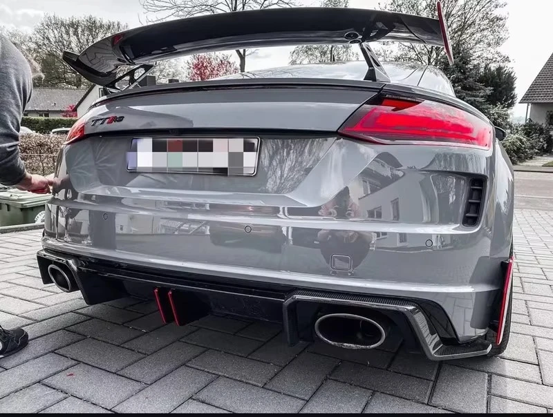 Kit fibra carbono Audi TTRS MK3 alerón divisor lateral Canards - imagen 4