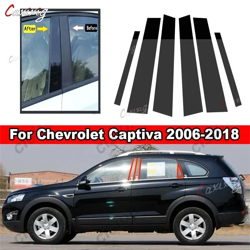 Cubiertas negras de fibra de carbono para pilares B y C del coche