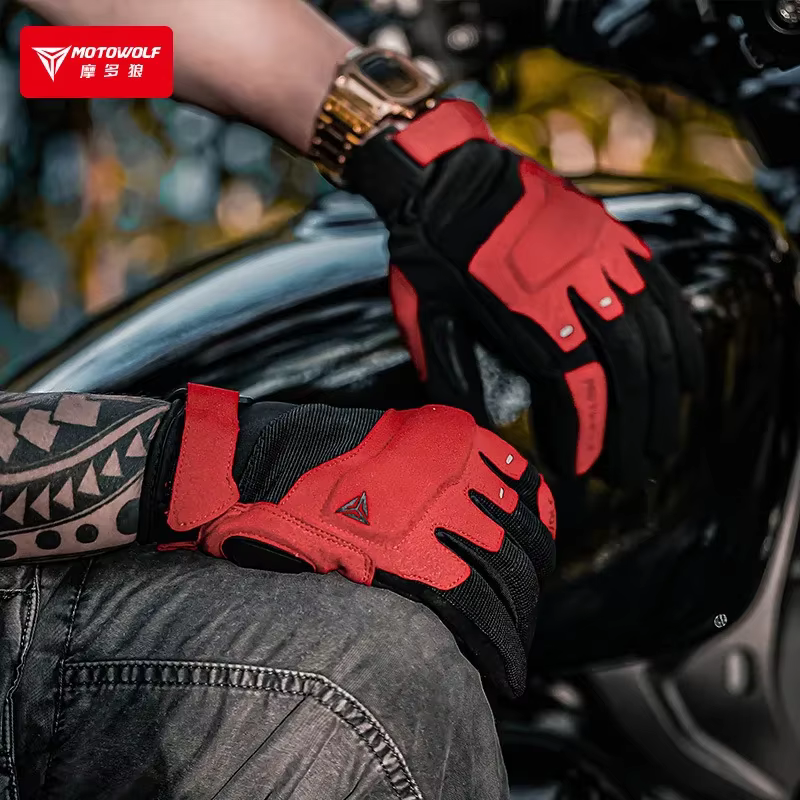 Guantes de moto retro con protección, cómodos y transpirables - imagen 3