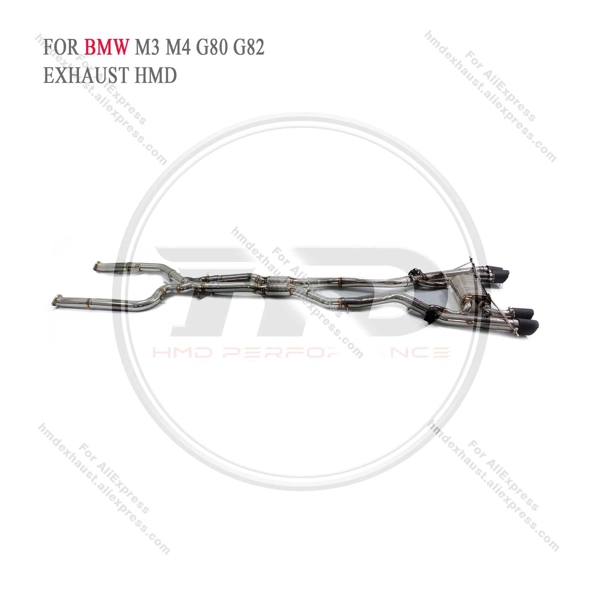 HMD Catback de escape para BMW M3 M4 G80 G82 3.0T con válvula - imagen 2