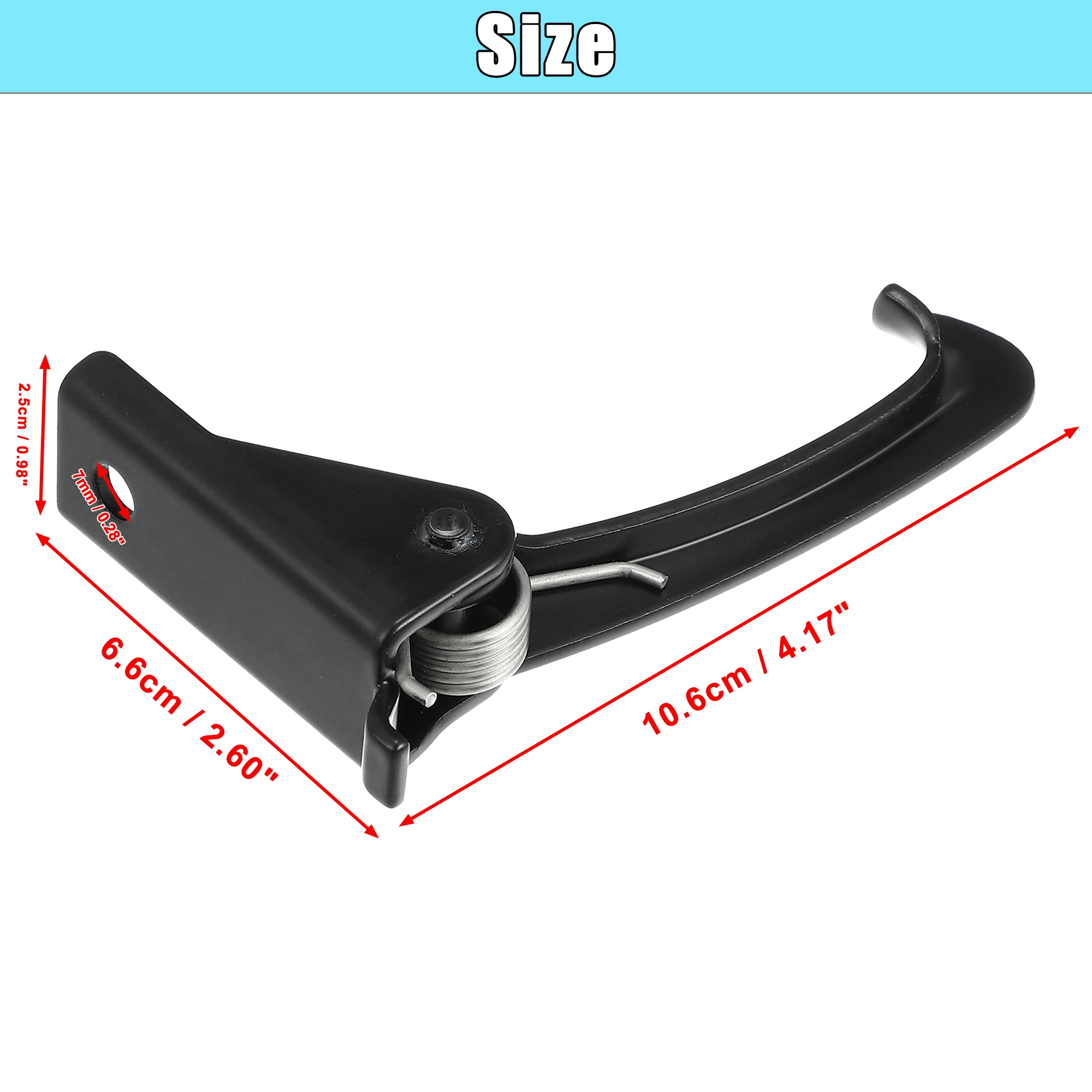 X Autohaux-pestillo de seguridad para capó, gancho de bloqueo de capó 55395654AA para Jeep Wrangler 2007-2017 3.6L 3.8L para Jeep Wrangler JK 2018 3,6 - imagen 5