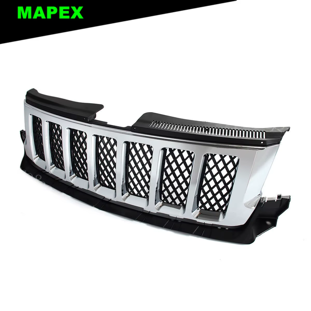 Rejilla frontal negro cromado Jeep Grand Cherokee Overland 2011-2013 - imagen 4