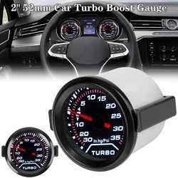 Manómetro turbo universal 52 mm ahumado, LED blanco 35 PSI