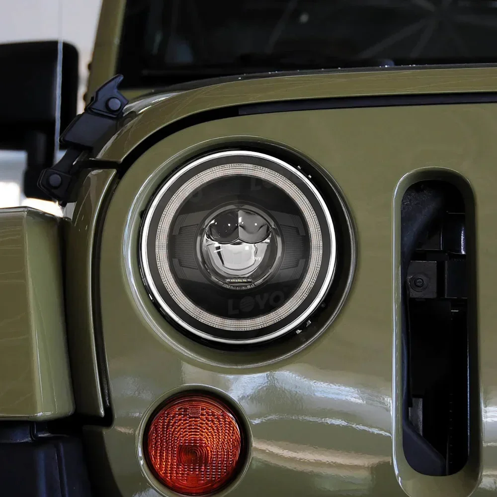 Kit faros LED delanteros con projector Jeep Wrangler JK 2007-2017Plug and Play