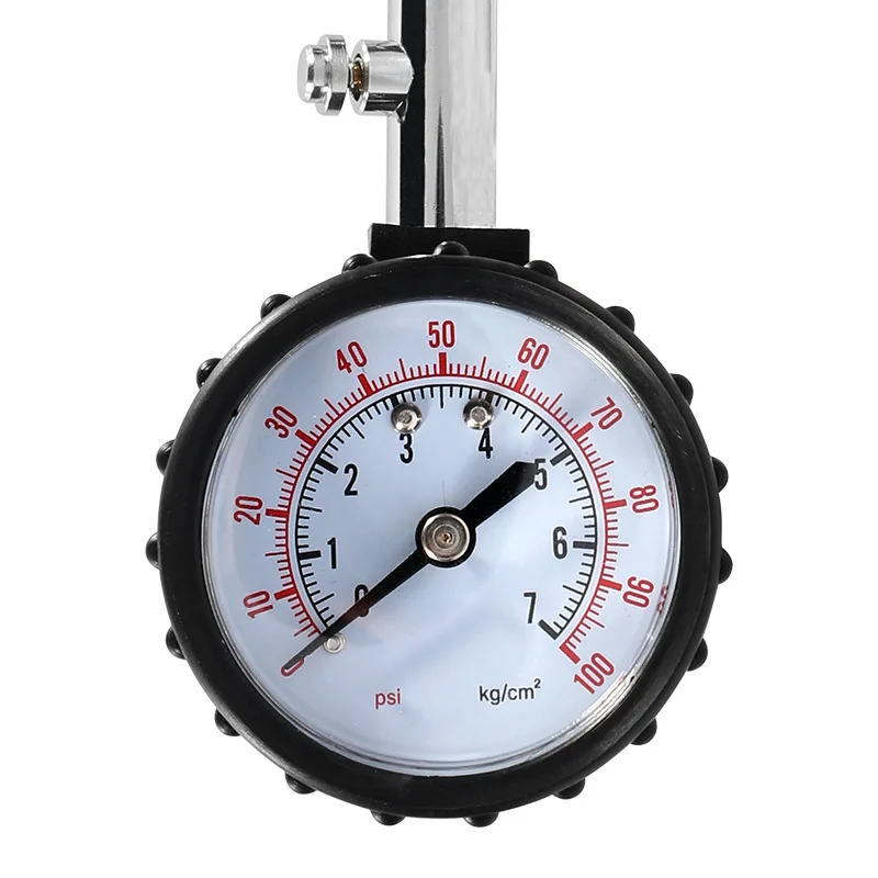 Medidor de presión de neumáticos 0-100 Psi tubo largo – coche y moto - imagen 2