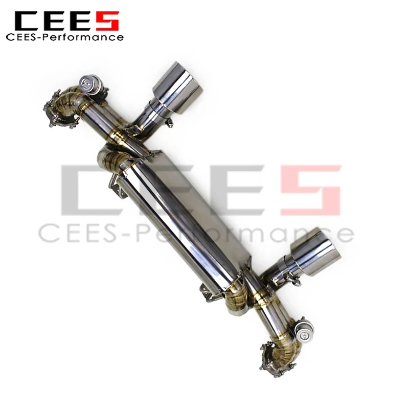 Eje Catback de escape cees para Porsche 718 Cayman GT4 4.0L 2020-2022 silenciador rendimiento válvula de Escape de carreras sistema de tubo de escape - imagen 2