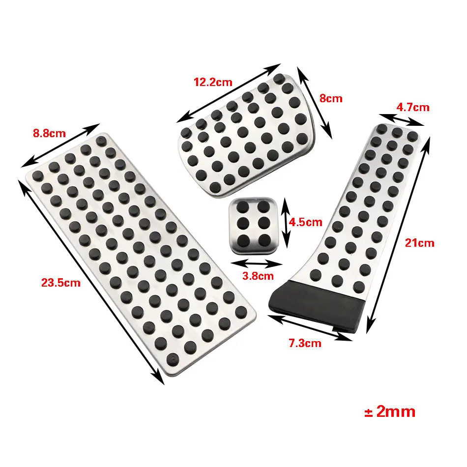 Kit de cubiertas para pedales sin taladrar para Mercedes-Benz C, E y GLA - imagen 4