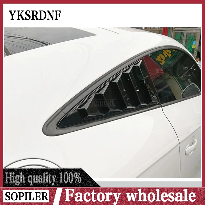 Deflector ventana trasera Audi TT negro brillante 2008-2016